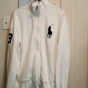 Polo by Ralph Lauren zip up heavy cotton track jacket or sweatshirt prestine🔥🔥